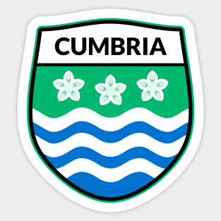 Cumbria Flag Badge Sticker